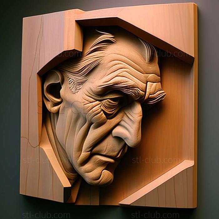 3D модель Американский художник Гарри Слечберг. (STL)